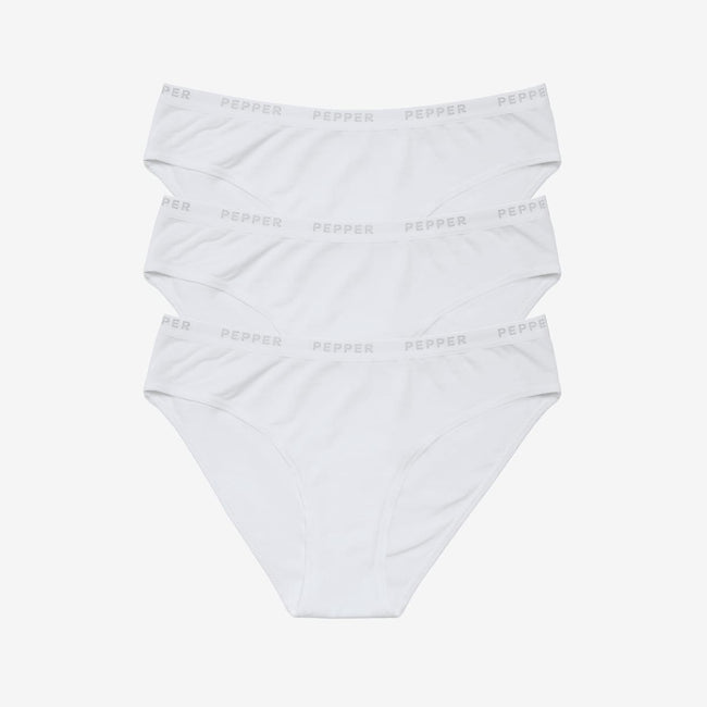 Supima® Cotton Bikini 3 Pack White