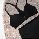 Racerback Lift Up Bra Black