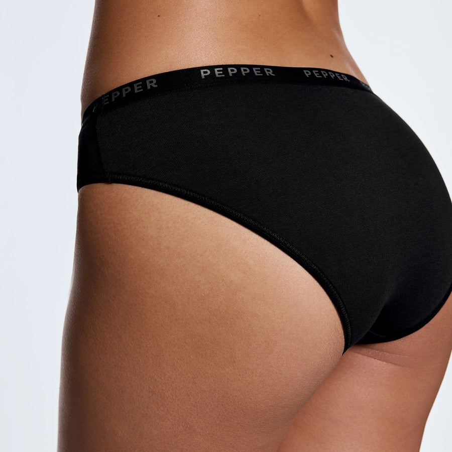 Supima® Cotton Bikini 3 Pack Heather Grey/White/Black