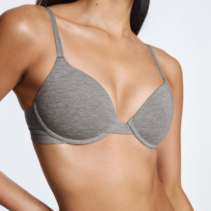 Supima® Cotton Lift Up Bra Duo Heather Grey