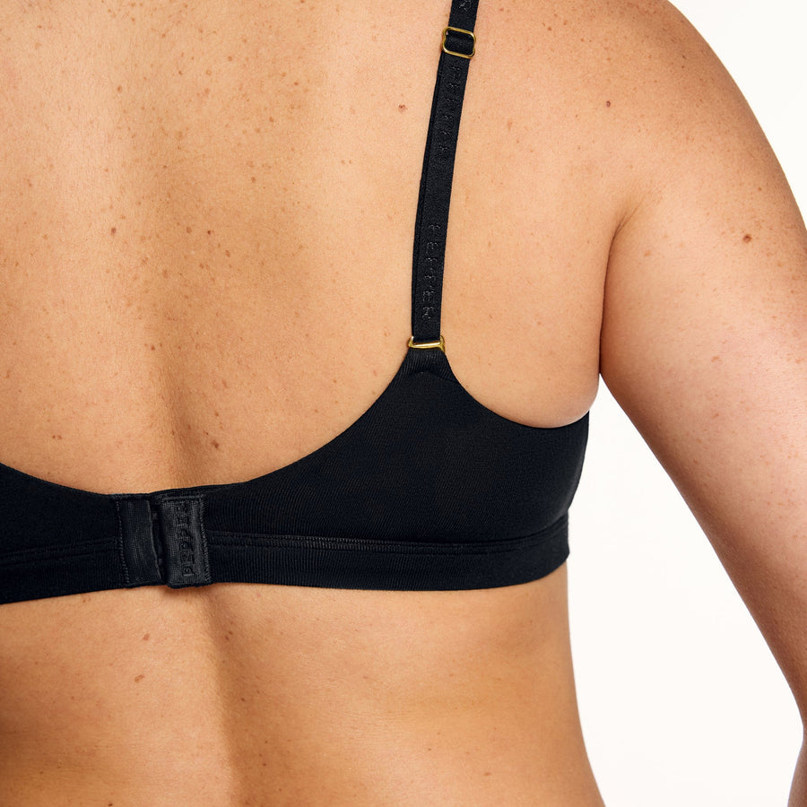 Supima® Cotton Wirefree Bra Duo Black/Heather Grey