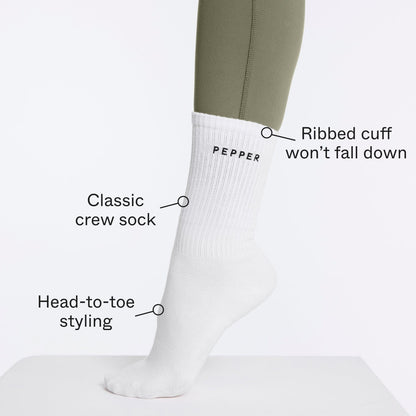 Crew Sock White