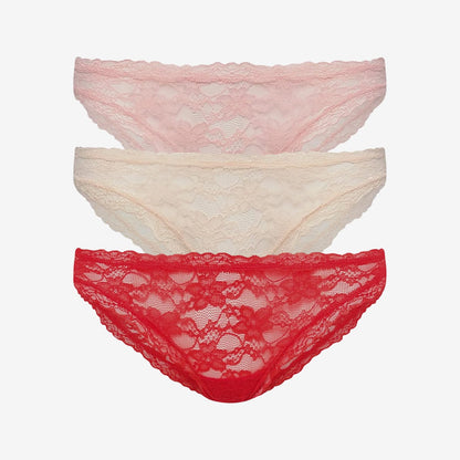 Effortless Lace Bikini 3 Pack