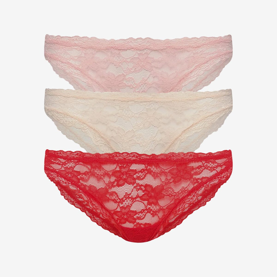 Effortless Lace Bikini 3 Pack