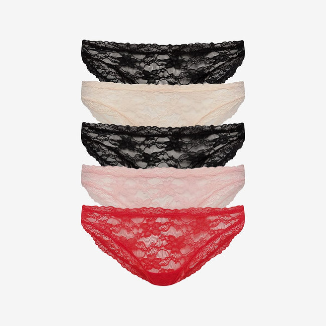 Effortless Lace Bikini 5 Pack
