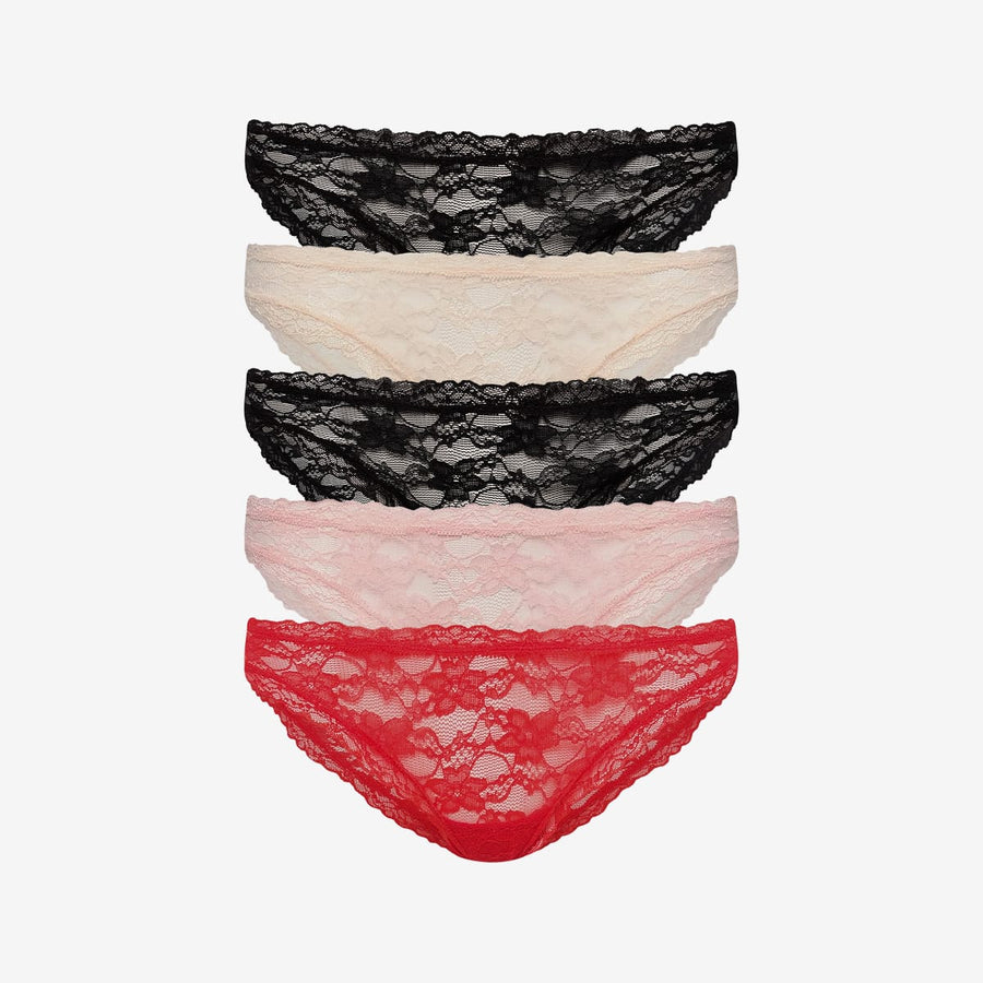 Effortless Lace Bikini 5 Pack