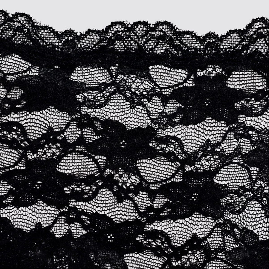 Effortless Lace Thong Black