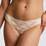 Effortless Lace Thong Sand