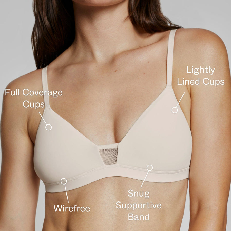 FeelGood Wirefree T-Shirt Bra Ecru