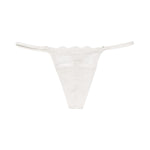 Lace String Thong Ecru
