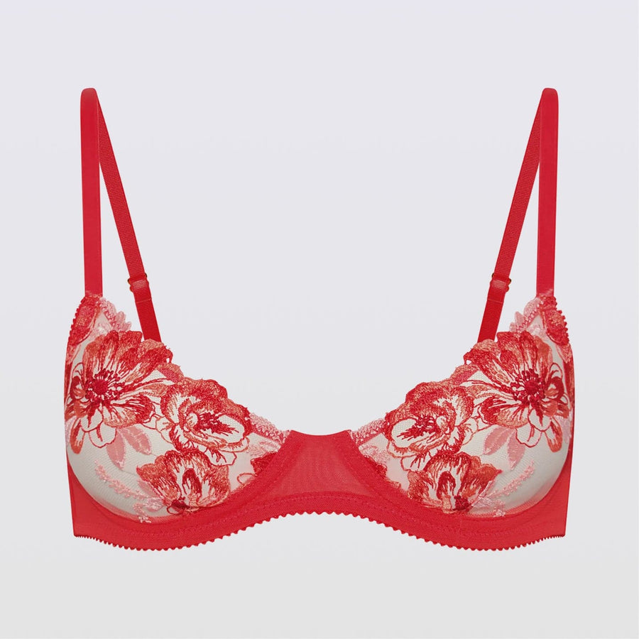 Embroidery Unlined Demi Bra Cherie Embroidery