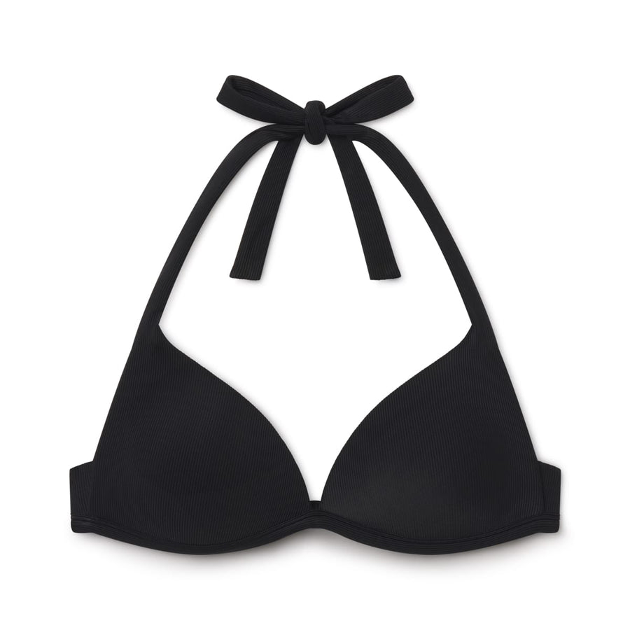 Plunge Bikini Top Black