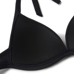 Plunge Bikini Top Black