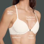 Racerback Lift Up Bra Ecru
