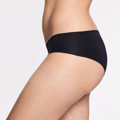Simply Smooth No Show Hiphugger 5 Pack Black