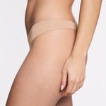 Simply Smooth No Show Thong 3 Pack Mesa/Buff/Black