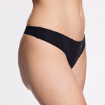 Simply Smooth No Show Thong 5 Pack Black