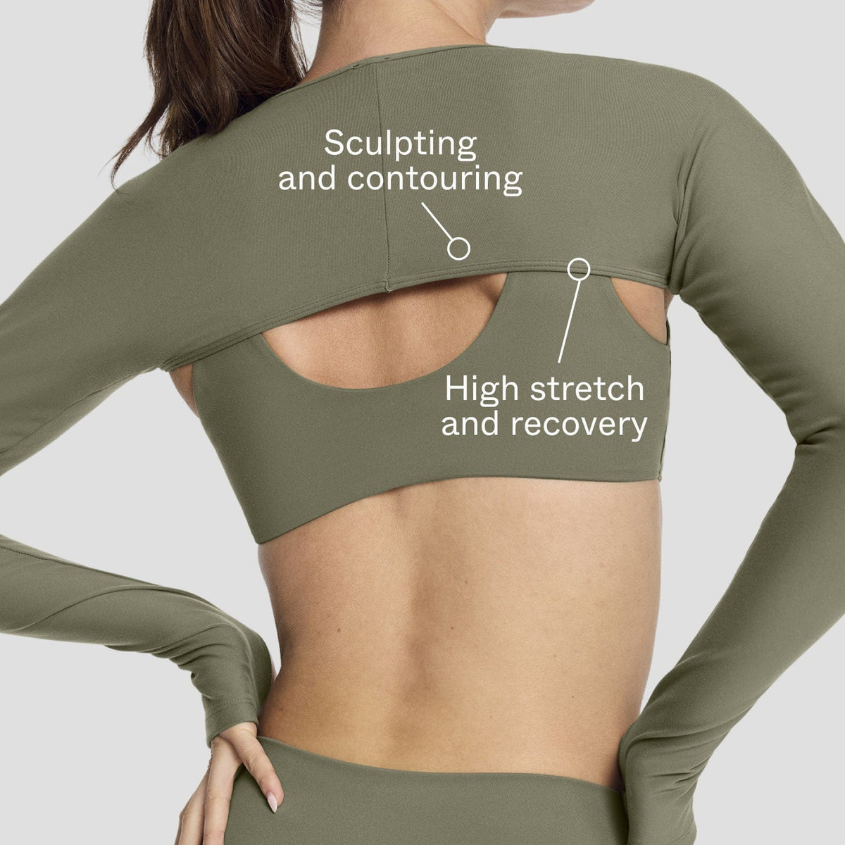 Sculpting Shrug Olive