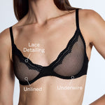 Signature Unlined Demi Bra Black