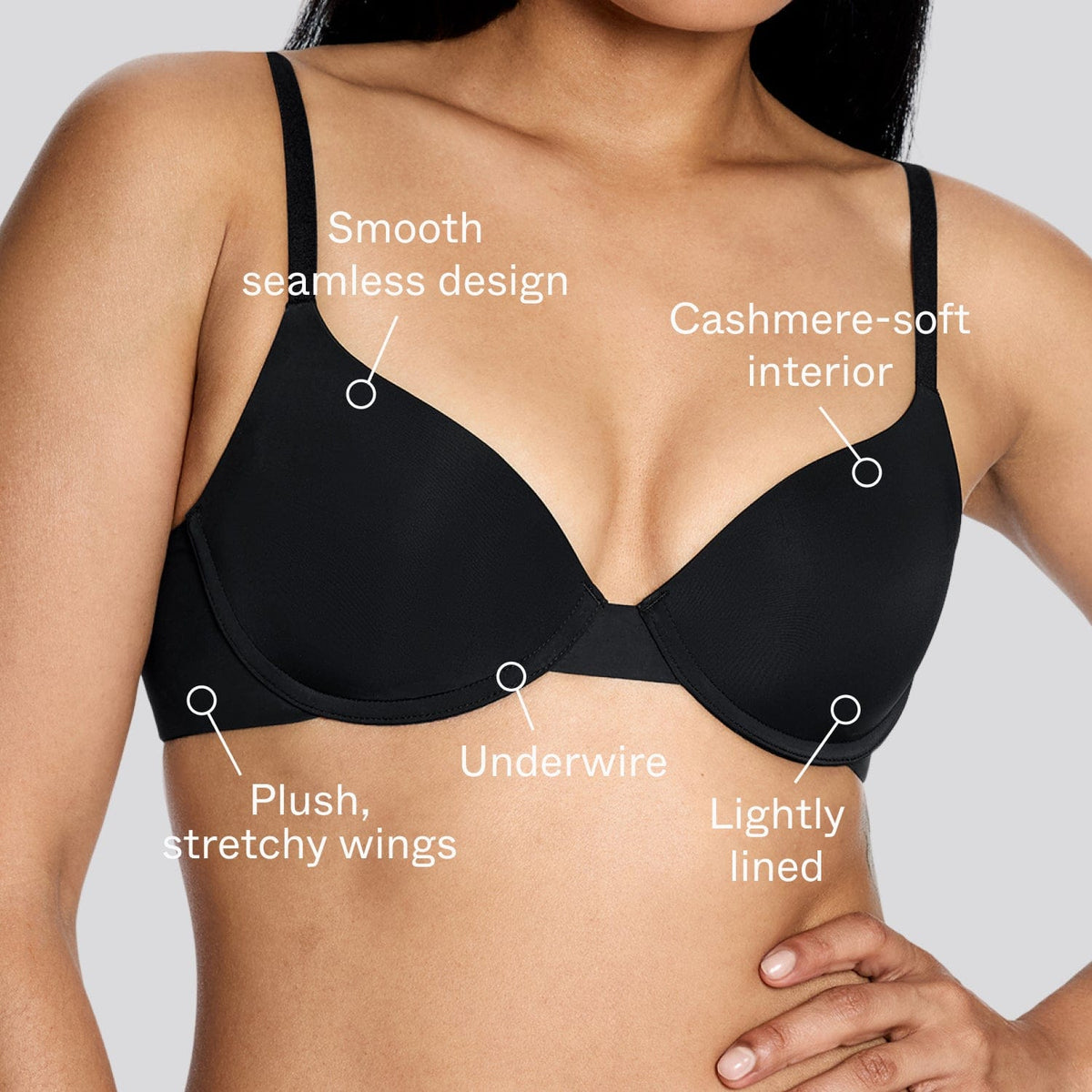 Simply Smooth T-Shirt Bra Black