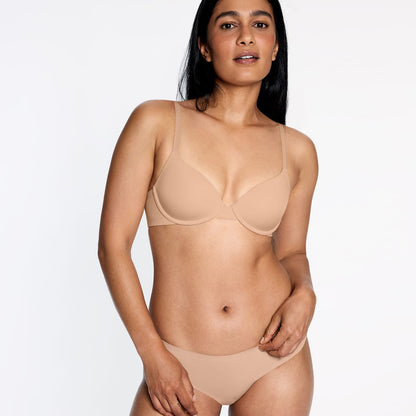 Simply Smooth No Show Thong 3 Pack Buff