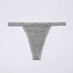 Supima® Cotton String Thong 3 Pack Heather Grey