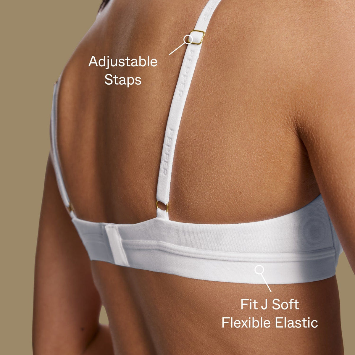 Supima® Cotton Lift Up Bra White
