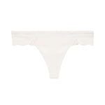 Signature Lace Thong Ecru