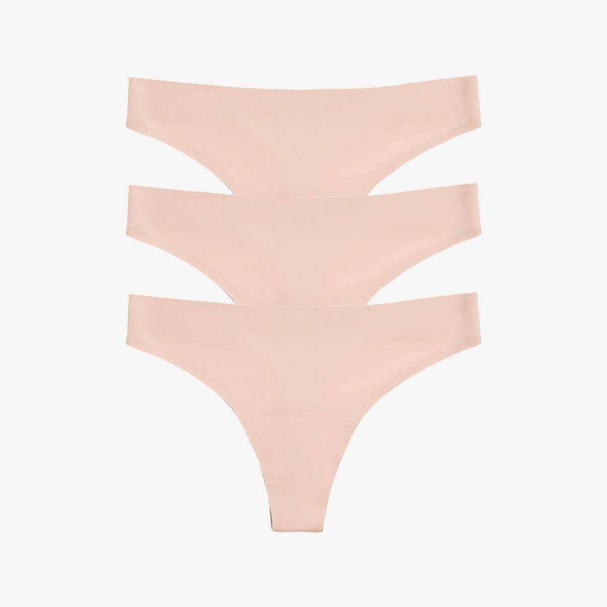 Simply Smooth No Show Thong 3 Pack Buff