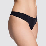 Simply Smooth No Show Thong Black