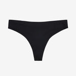 Simply Smooth No Show Thong Black
