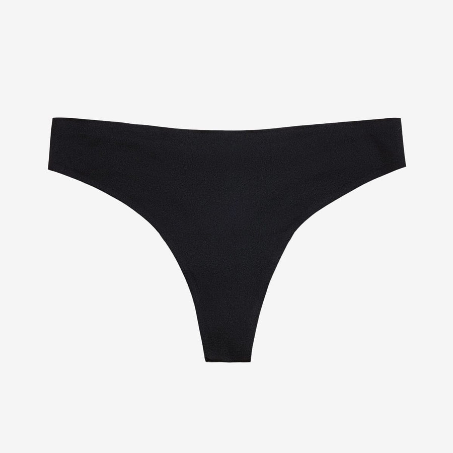 Simply Smooth No Show Thong Black