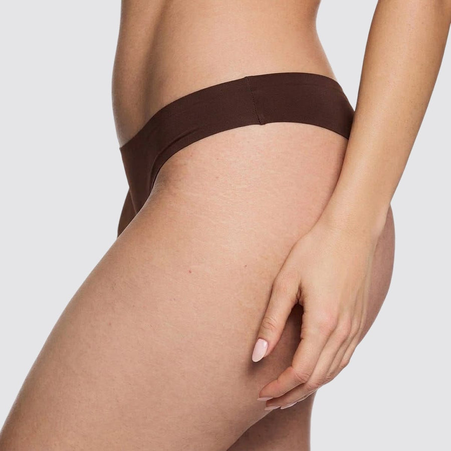 Simply Smooth No Show Thong Espresso