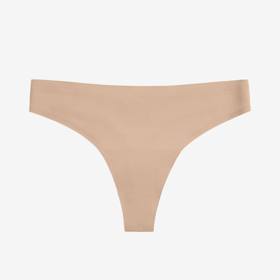 Simply Smooth No Show Thong Fawn