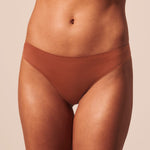 Simply Smooth No Show Thong 3 Pack Terra/Buff/Black