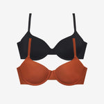 Simply Smooth T-Shirt Bra Duo Terra/Black