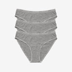 Supima® Cotton Bikini 3 Pack Heather Grey