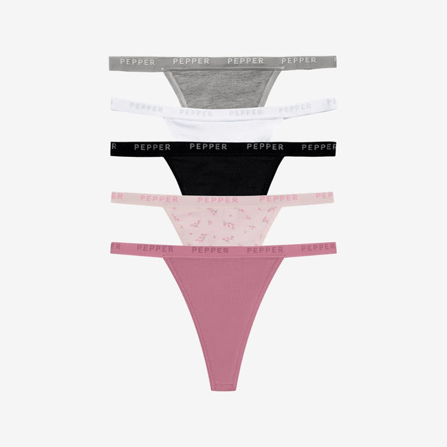 Preset Supima® Cotton String Thong 5 Pack