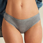 Supima® Cotton Bikini 3 Pack Lilas/Heather Grey/Black