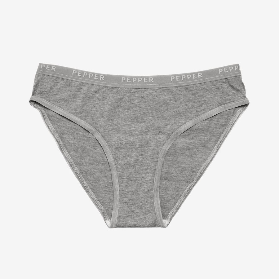 Supima® Cotton Bikini Heather Grey
