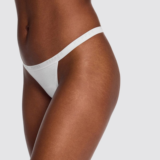 Supima® Cotton String Thong White
