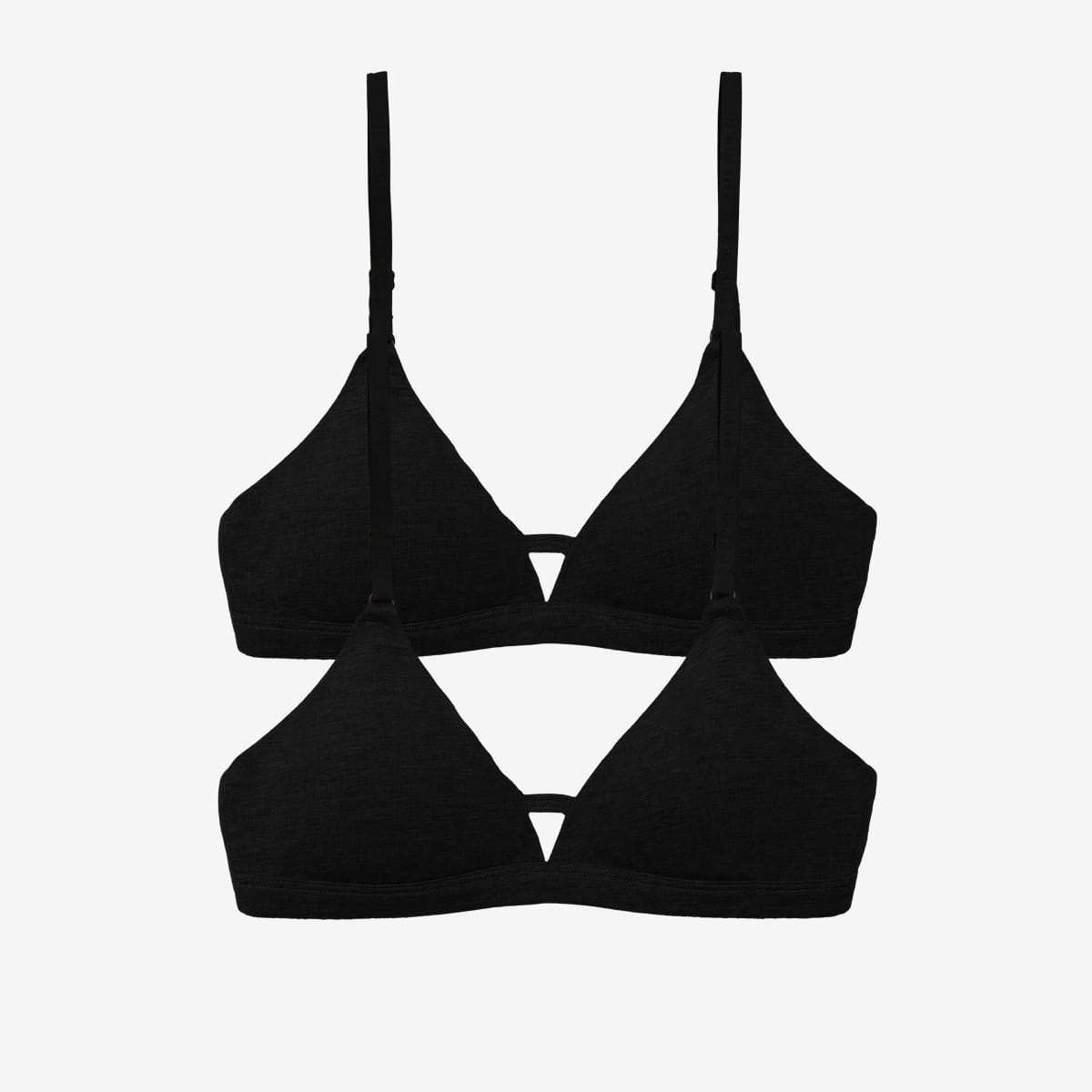 Supima® Cotton Wirefree Bra Duo Black