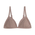 Triangle Bikini Top Gingham