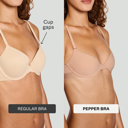 Demi T-Shirt Bra Buff
